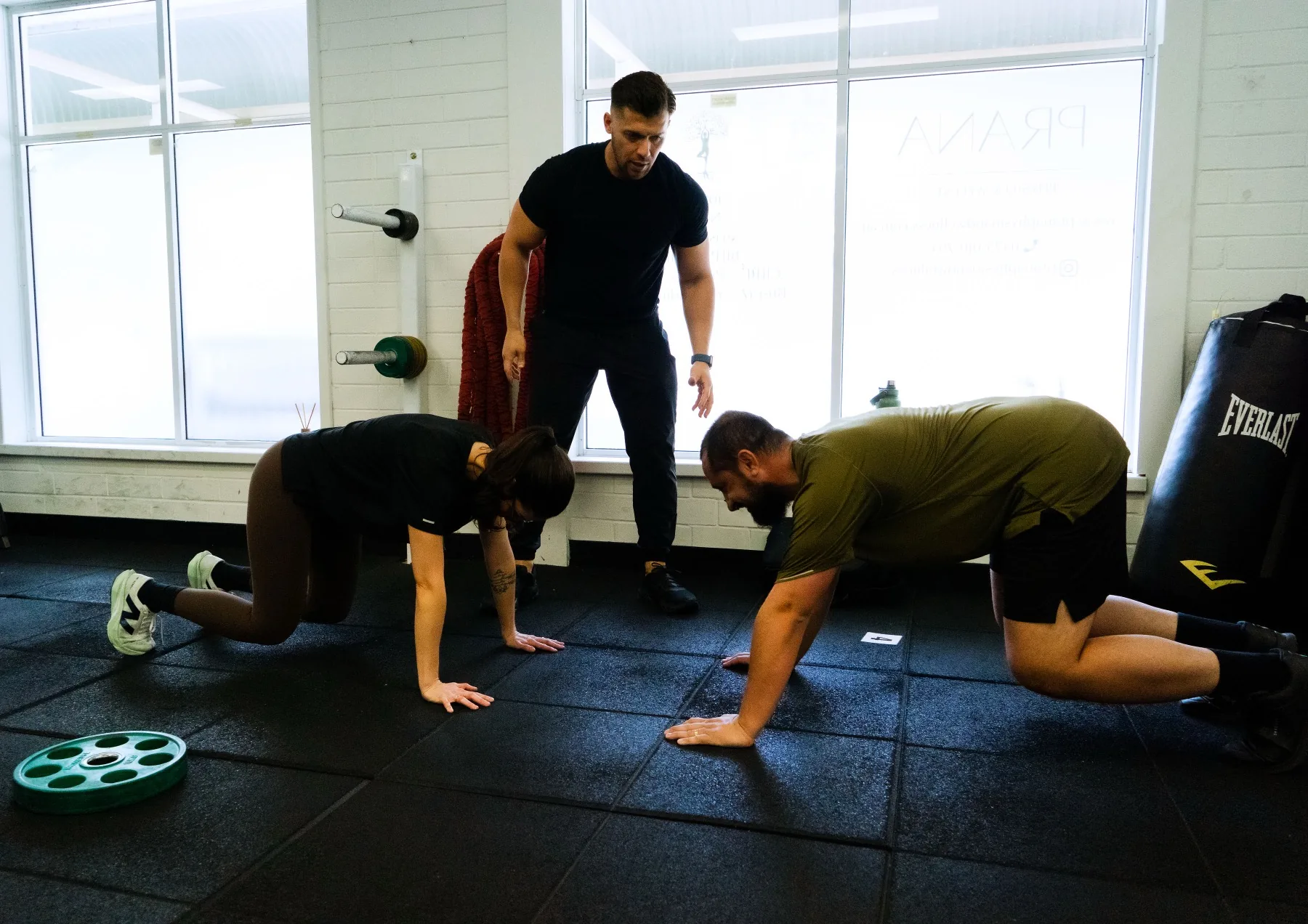 Hudson coaching bear crawl positioning